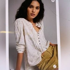 Anthropologie button down top‎